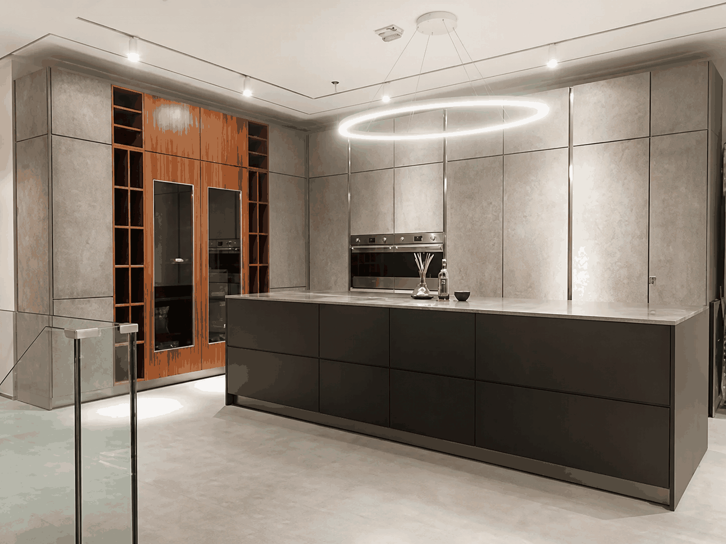Contemporary full kitchen cabinetry